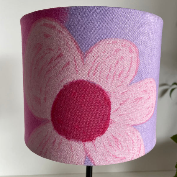 Ready-made SMALL pretty in pink fabric lampshade