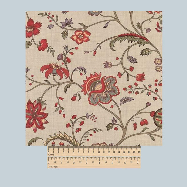 Fabric sample with pattern dimensions