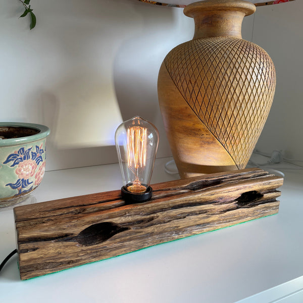 Shades at Grays Edison Lamp Edison Table Lamp - Telegraph Post #5 handcrafted lighting made in new zealand