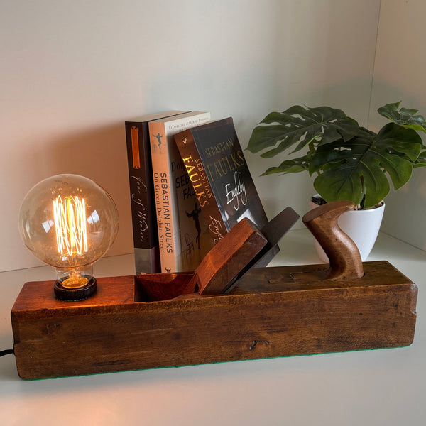 Shades at Grays Edison Lamp Edison Table Lamp - Wood plane series #29 handcrafted lighting made in new zealand
