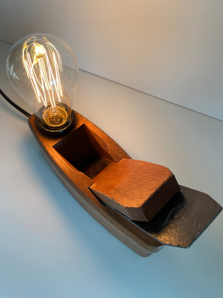 Shades at Grays Edison Lamp Edison Table Lamp - Wood plane series #32 handcrafted lighting made in new zealand