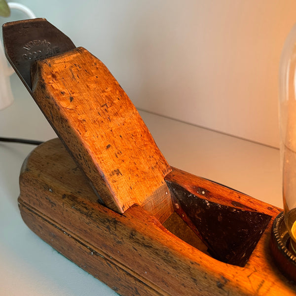 Shades at Grays Edison Lamp Edison Table Lamp - Wood plane series #30 handcrafted lighting made in new zealand