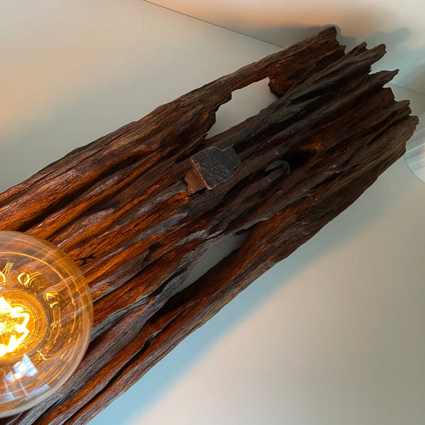 Shades at Grays Lighting Edison Table Lamp - Railway sleeper #64 handcrafted lighting made in new zealand