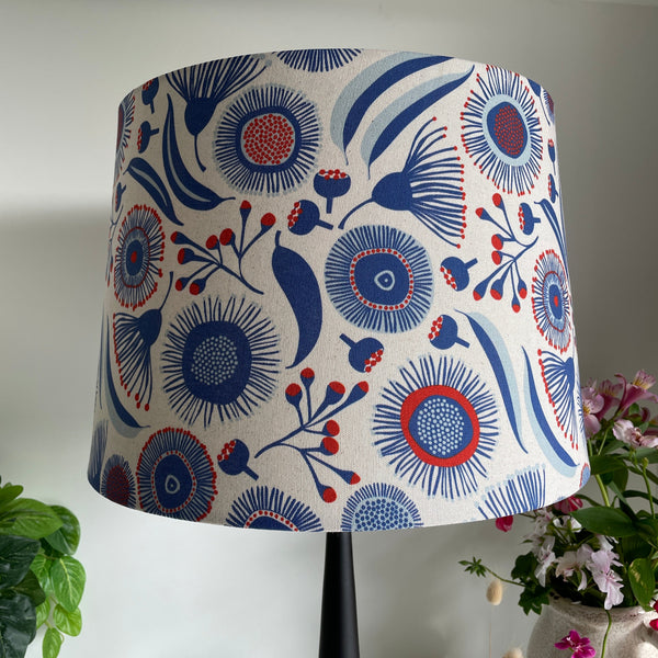 Shades at Grays Lampshades Proust Gum Blossom fabric lampshade handcrafted lighting made in new zealand