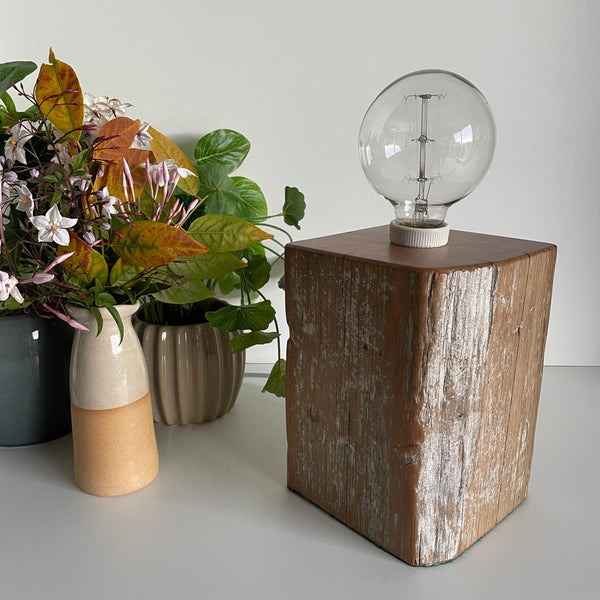 Shades at Grays Edison Lamp Edison Table Lamp - Totara Post #13 handcrafted lighting made in new zealand