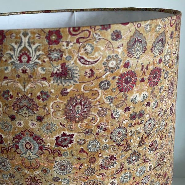 Shades at Grays Lampshades Small tapered / Table lamp/floor stand / 29mm Eastern paisley fabric lampshade handcrafted lighting made in new zealand