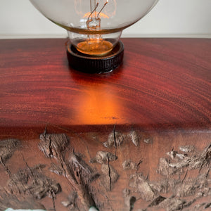 Shades at Grays Lighting Edison Wood Table Lamp - Railway sleeper #79 handcrafted lighting made in new zealand