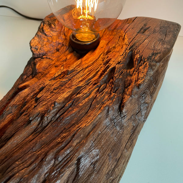 Shades at Grays Lighting Edison Timber Table Lamp - Wharf series #76 handcrafted lighting made in new zealand