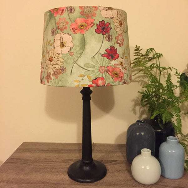 Shades at Grays Lampshades Multi-colour poppies lampshade handcrafted lighting made in new zealand