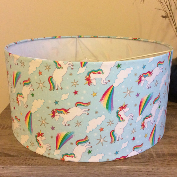 Shades at Grays Childrens lampshade Unicorn lampshade handcrafted lighting made in new zealand