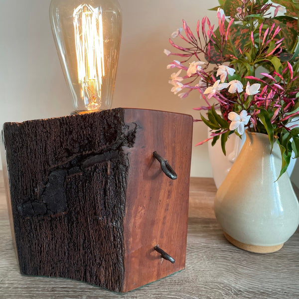 Shades at Grays Edison Lamp Edison Lamp - Jarrah Post handcrafted lighting made in new zealand