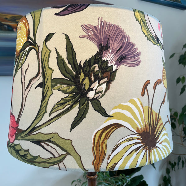 Shades at Grays Lampshades Magenta floral lampshade handcrafted lighting made in new zealand