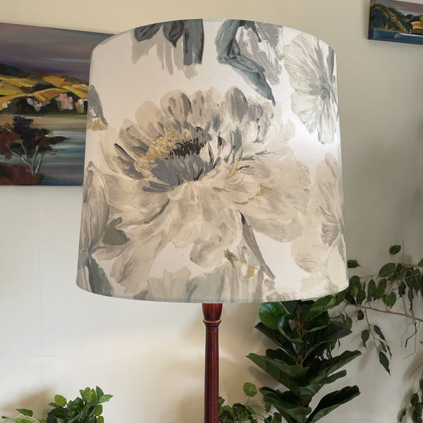 Shades at Grays Lampshades Wide Tapered Shade in two tone roses CHALK handcrafted lighting made in new zealand