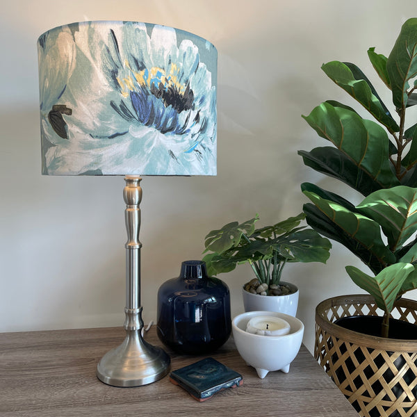 Shades at Grays Lampshades Two tone roses SEAFOAM, lampshade handcrafted lighting made in new zealand