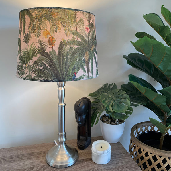 Shades at Grays Lampshades Jungle palm trees lampshade handcrafted lighting made in new zealand