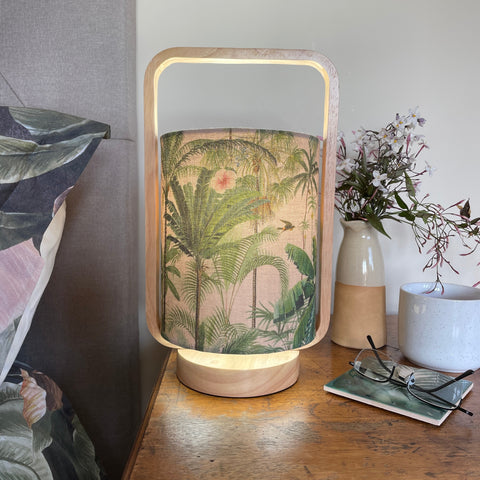 Shades at Grays Table lamp Jungle Palm table lamp handcrafted lighting made in new zealand
