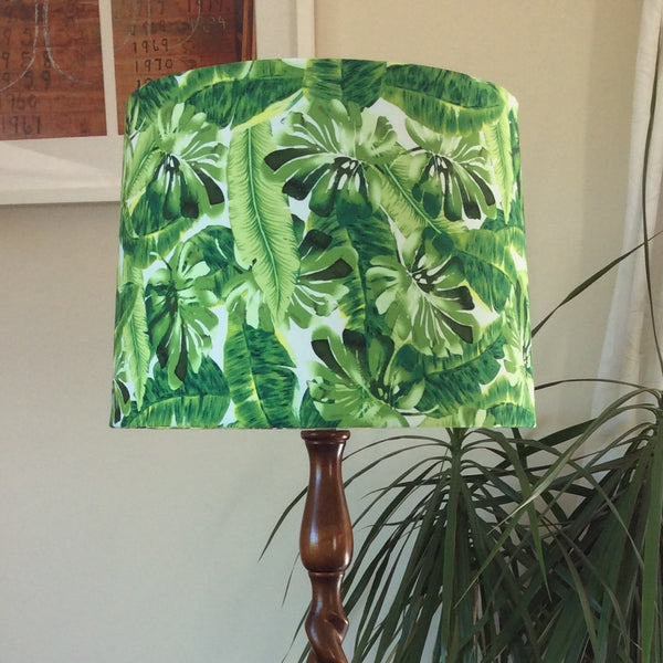 Shades at Grays Lampshades Large tapered / Table lamp/floor stand / 29mm Hothouse leaves lampshade handcrafted lighting made in new zealand