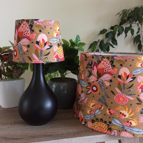 Shades at Grays Lampshades Protea pop lampshade handcrafted lighting made in new zealand