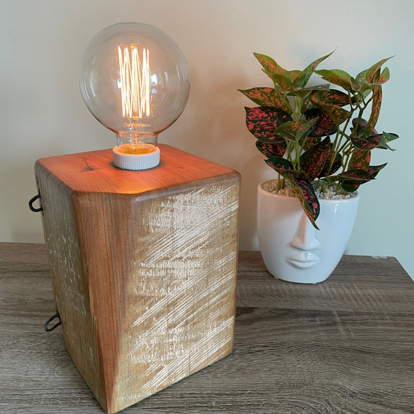 Shades at Grays Edison Lamp Edison Lamp - Totara Post #6 handcrafted lighting made in new zealand