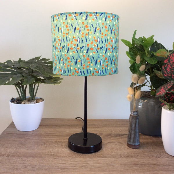 Shades at Grays Lampshades Japanese blossom fabric lampshade handcrafted lighting made in new zealand