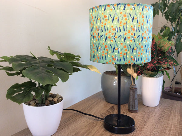 Shades at Grays Lampshades Japanese blossom fabric lampshade handcrafted lighting made in new zealand