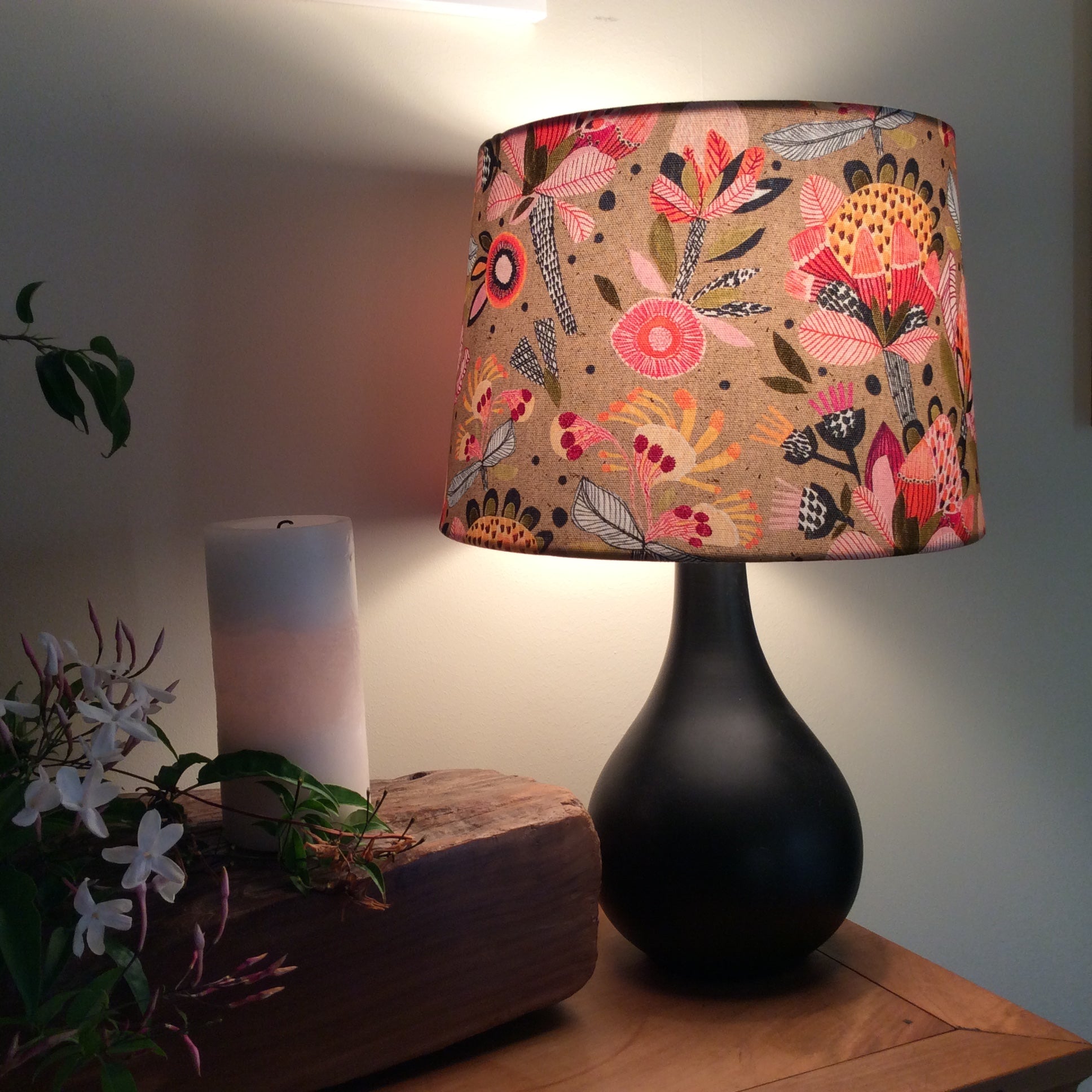 Shades at Grays Lampshades Protea pop lampshade handcrafted lighting made in new zealand