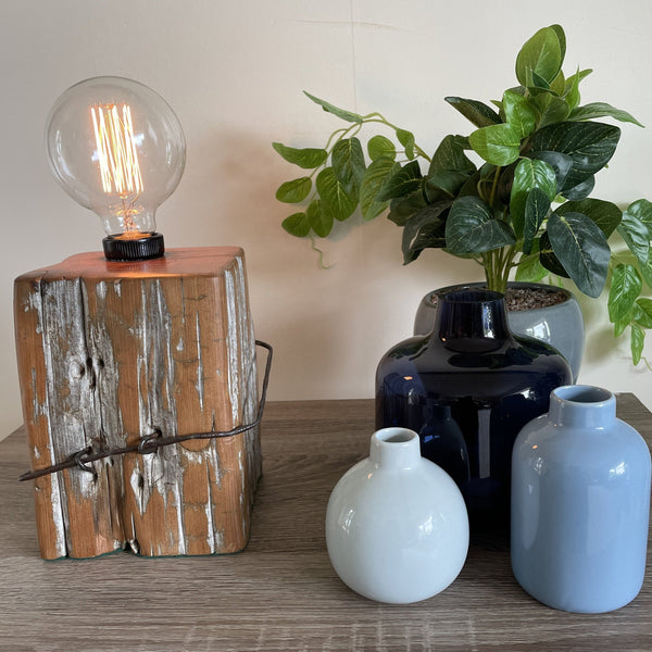 Shades at Grays Edison Lamp Edison Lamp - Totara Post #5 handcrafted lighting made in new zealand