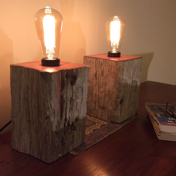 Shades at Grays Edison Lamp Edison Lamp - Book Ends Pair #1 handcrafted lighting made in new zealand