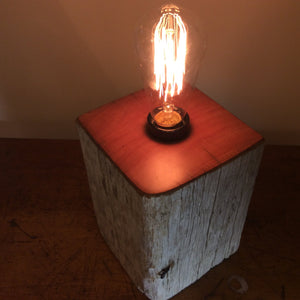 Shades at Grays Edison Lamp Edison Lamp - Totara Post #3 handcrafted lighting made in new zealand