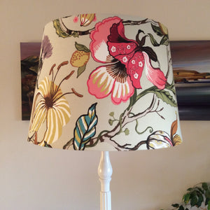 Shades at Grays Lampshades Magenta floral lampshade handcrafted lighting made in new zealand