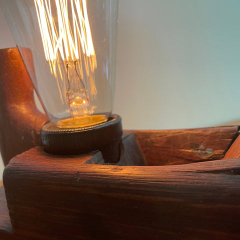 Shades at Grays Edison Lamp Edison Table Lamp - Wood plane series #19 handcrafted lighting made in new zealand