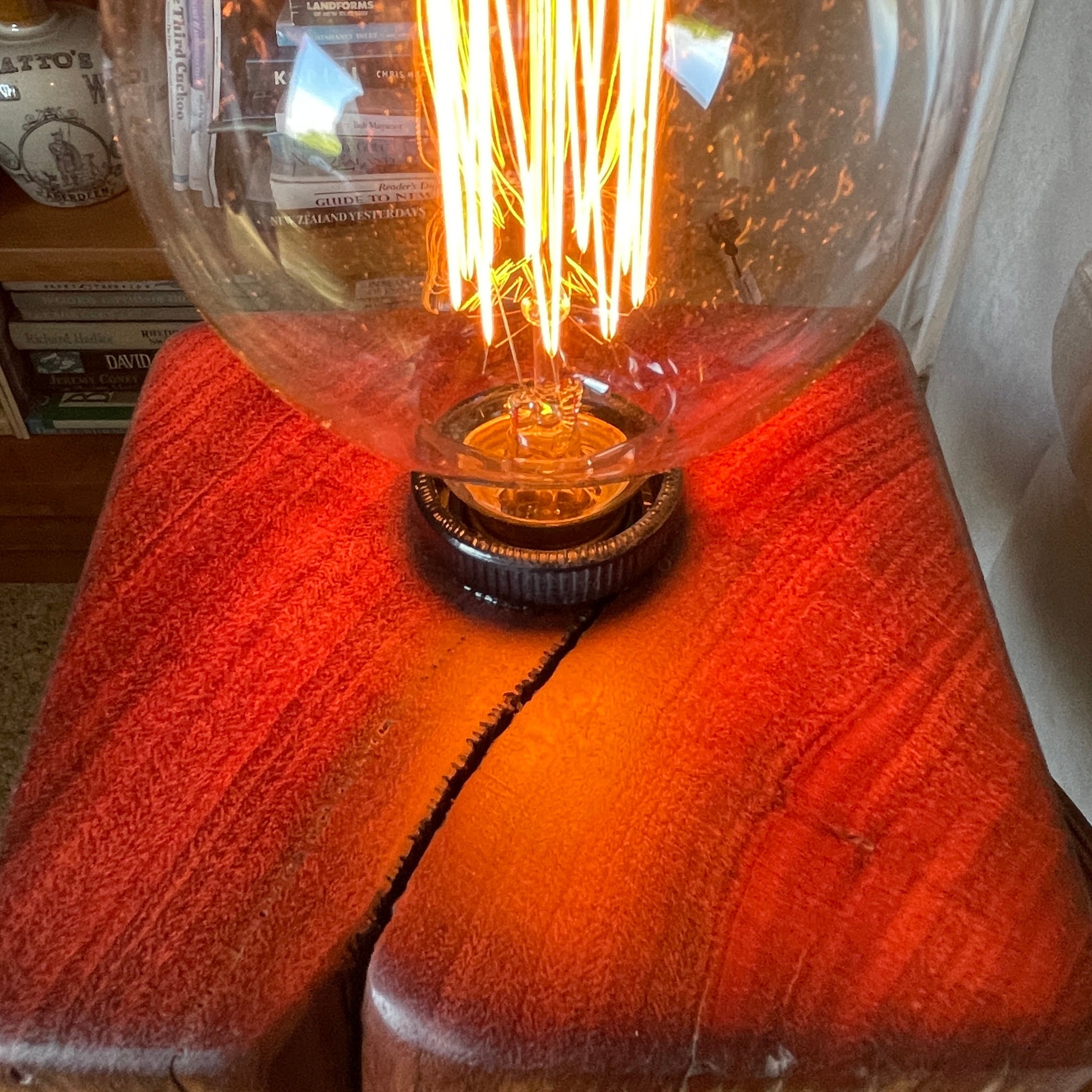 Shades at Grays Edison Lamp Edison Lamp - Telegraph Post #3 handcrafted lighting made in new zealand