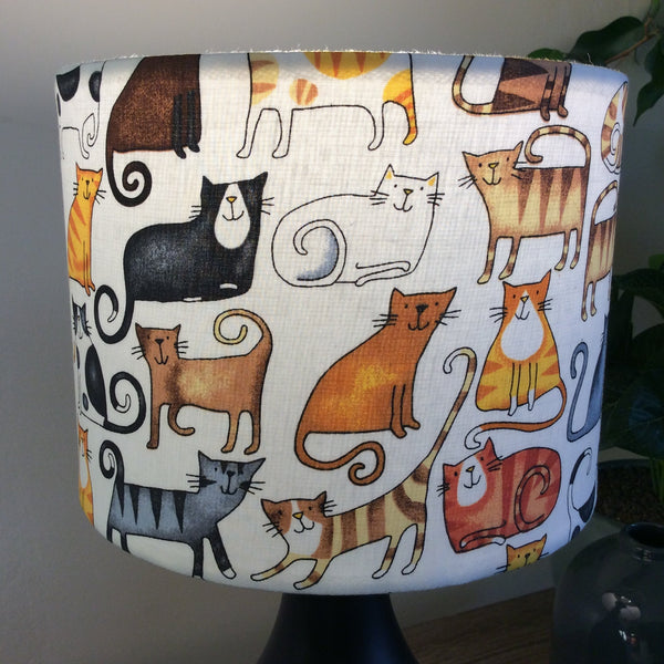 Shades at Grays Lampshades Cat tails lampshade handcrafted lighting made in new zealand