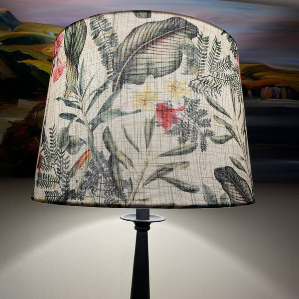 Shades at Grays Lampshades Tropical elegance cream lampshade handcrafted lighting made in new zealand
