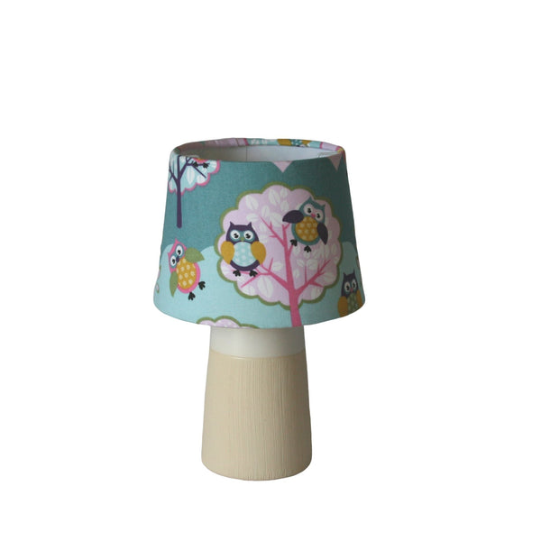 Shades at Grays Lampshades Owl print lampshade handcrafted lighting made in new zealand