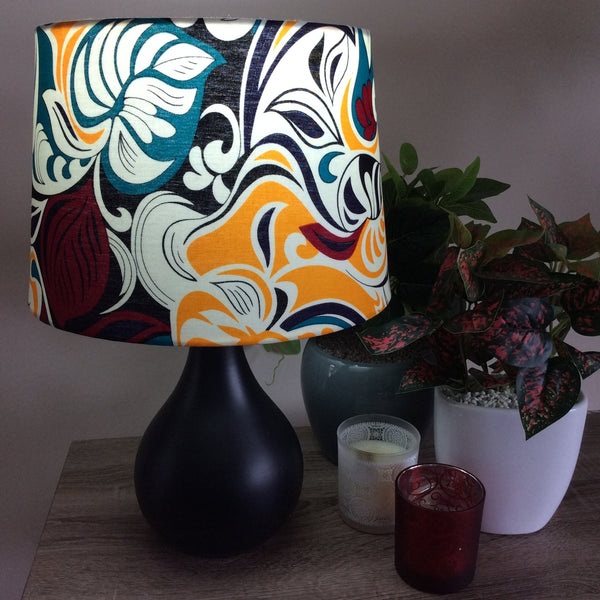 Shades at Grays Lampshades Tropical leaves lampshade handcrafted lighting made in new zealand